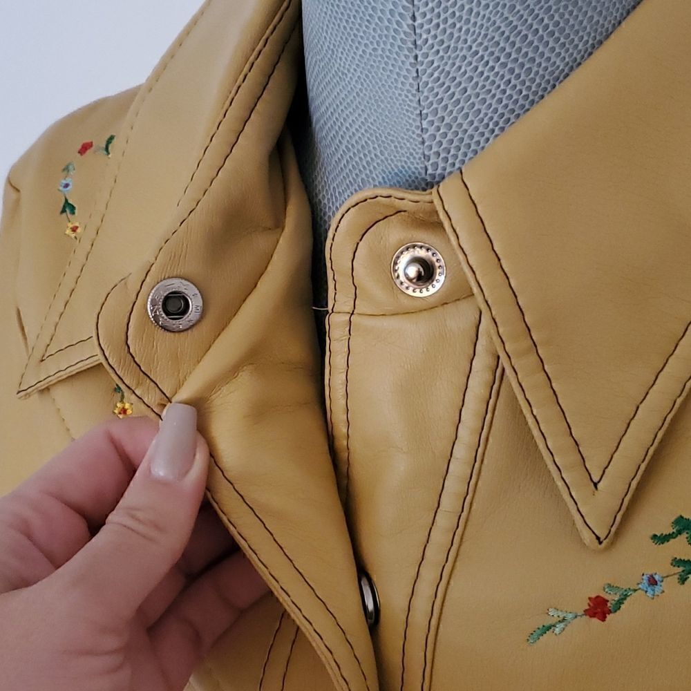 BELLARIVA | Faux Leather Embroidered Jacket - Picture 5 of 7